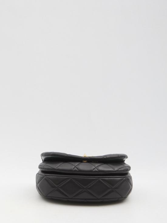 25SS 버버리 퀼티드 락킹 호스 백 8104628 A1189 BLACK - BURBERRY