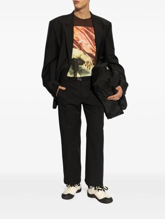 25SS 알렉산더 맥퀸 스트레이트 팬츠 809140QSAA9 1000 BLACK - ALEXANDER MCQUEEN