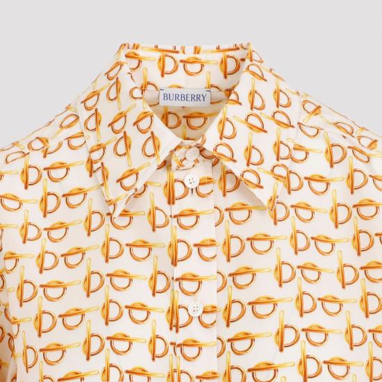  버버리 B 실크 셔츠 8090731 B9555 PRINTED - BURBERRY