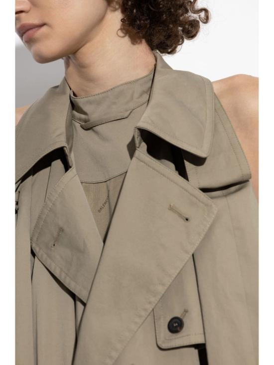 24FW 발렌시아가 미디 원피스 809054TBP01 9772 EXPLORERBEIGE - BALENCIAGA