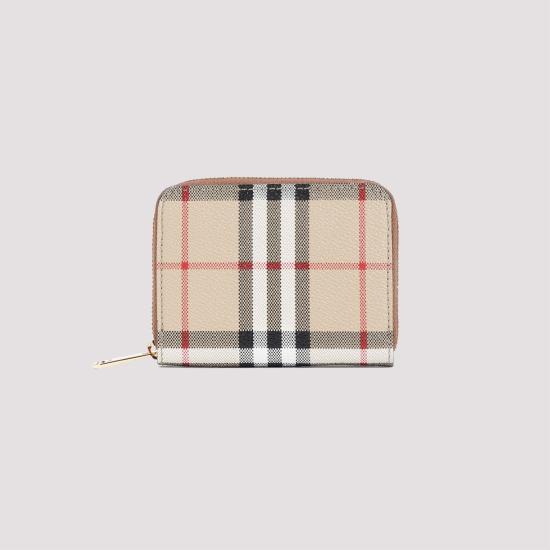 25FW 버버리 체크 레더 지퍼 지갑 8070600 A9534 PRINTED - BURBERRY