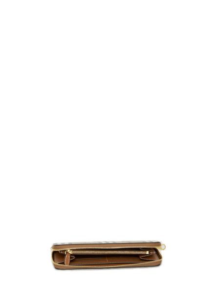 25FW 버버리 체크 앤 레더 집어라운드 지갑 8070598 A9534 CHECKED - BURBERRY