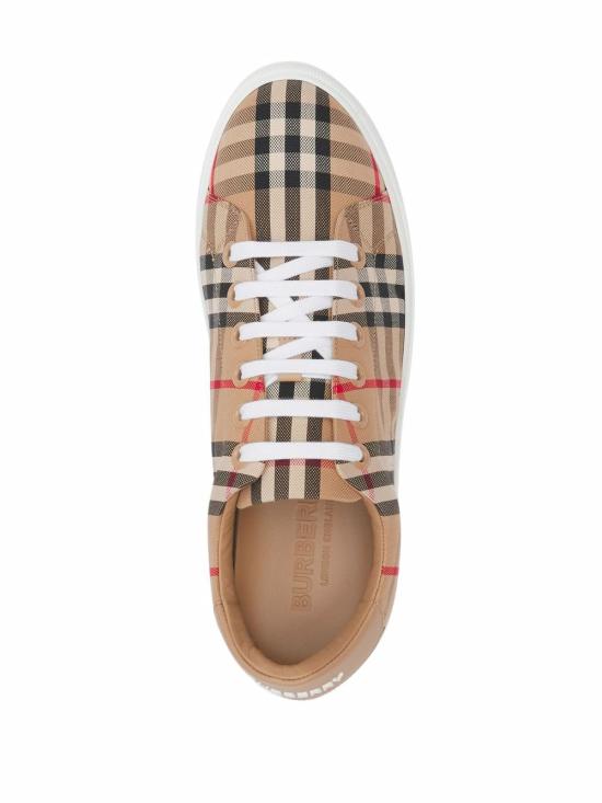  버버리 체크 레더 스니커즈 8049777 A7026 CHECKED - BURBERRY