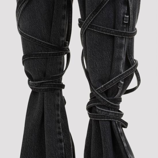  알렉산더 맥퀸 스트레이트 팬츠 804375QMACX 1307 BLACK - ALEXANDER MCQUEEN