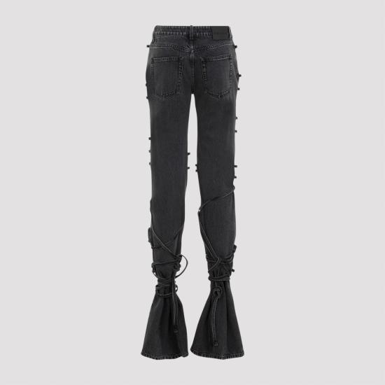  알렉산더 맥퀸 스트레이트 팬츠 804375QMACX 1307 BLACK - ALEXANDER MCQUEEN