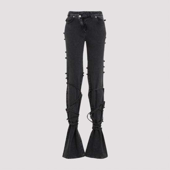  알렉산더 맥퀸 스트레이트 팬츠 804375QMACX 1307 BLACK - ALEXANDER MCQUEEN