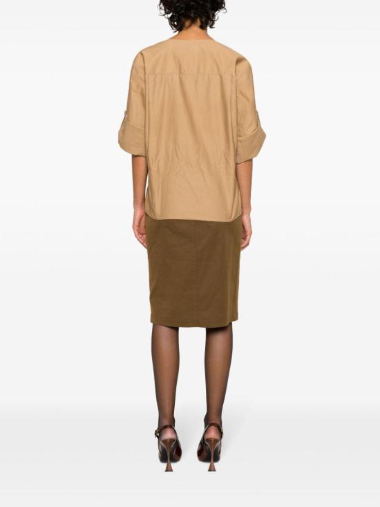  생로랑 반팔 티셔츠 790080Y7I17 2495 CAMEL - SAINT LAURENT