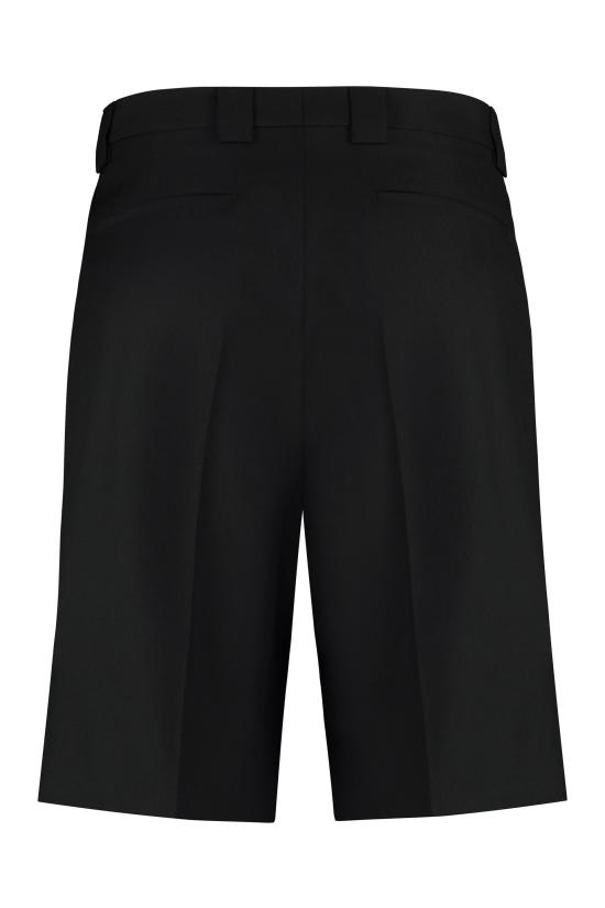 24FW 구찌 웹 울 블렌드 트윌 쇼츠  787249ZAMII 1043 BLACK - GUCCI