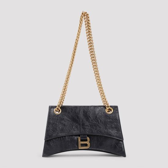 25FW 발렌시아가 스몰 크러쉬 숄더백 781920210IT 1000 BLACK - BALENCIAGA