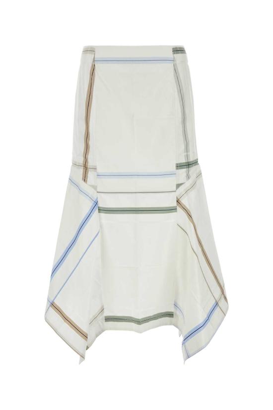  보테가베네타 미디 스커트 771743V3OS0 9114 CHECKED