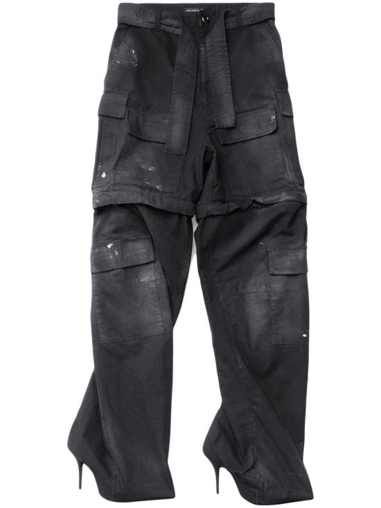  발렌시아가 스트레이트 팬츠 751658TKP27 1000 BLACK