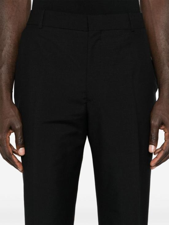  알렉산더 맥퀸 스트레이트 팬츠 735205QNAAQ 1000 BLACK - ALEXANDER MCQUEEN
