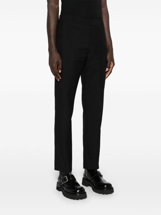  알렉산더 맥퀸 스트레이트 팬츠 735205QNAAQ 1000 BLACK - ALEXANDER MCQUEEN