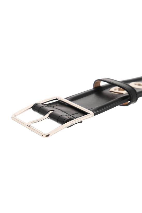  알렉산더 맥퀸 레귤러 벨트 7334091BRCC 1000 BLACK - ALEXANDER MCQUEEN