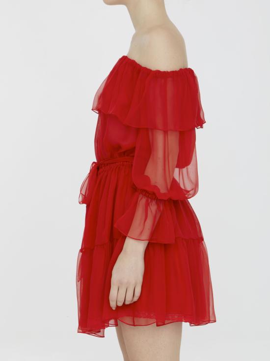 23SS 구찌 숏 원피스 730915ZHS57 6490 RED - GUCCI
