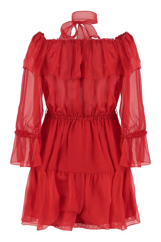 23SS 구찌 숏 원피스 730915ZHS57 6490 RED - GUCCI
