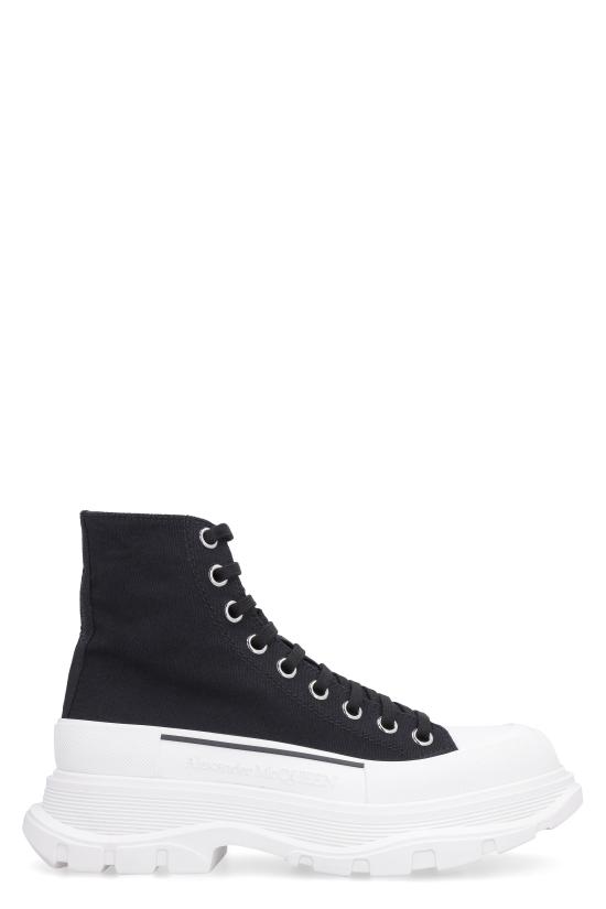 25SS 알렉산더 맥퀸 트레드 슬릭 부츠 705659W4MV2 1070 BLACK