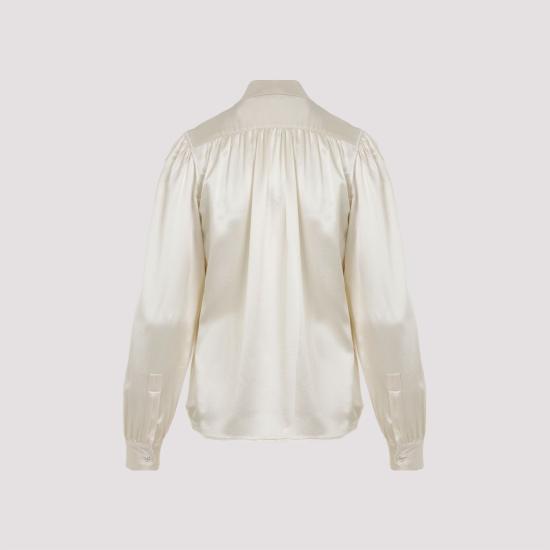  생로랑 반팔 티셔츠 650235Y001W 9601 WHITE - SAINT LAURENT