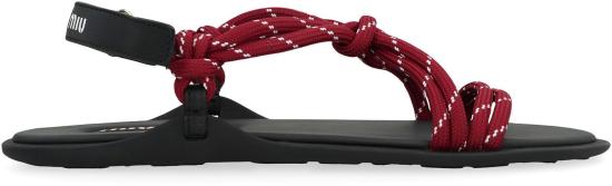 25SS 미우미우 샌들 5X420EF0053L74 F0399 RED - MIU MIU