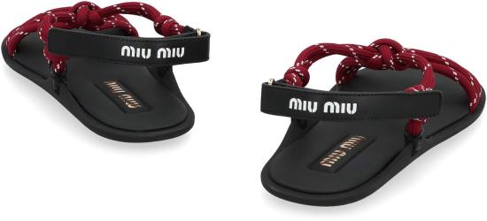 25SS 미우미우 샌들 5X420EF0053L74 F0399 RED - MIU MIU