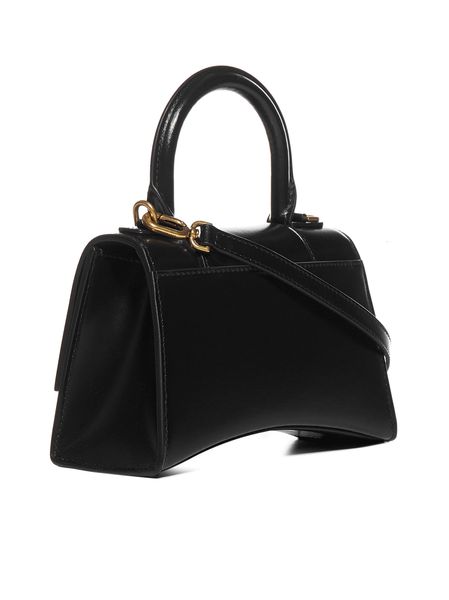 25FW 발렌시아가 아워글래스 XS 핸드백 5928331QJ4M 1000 BLACK - BALENCIAGA