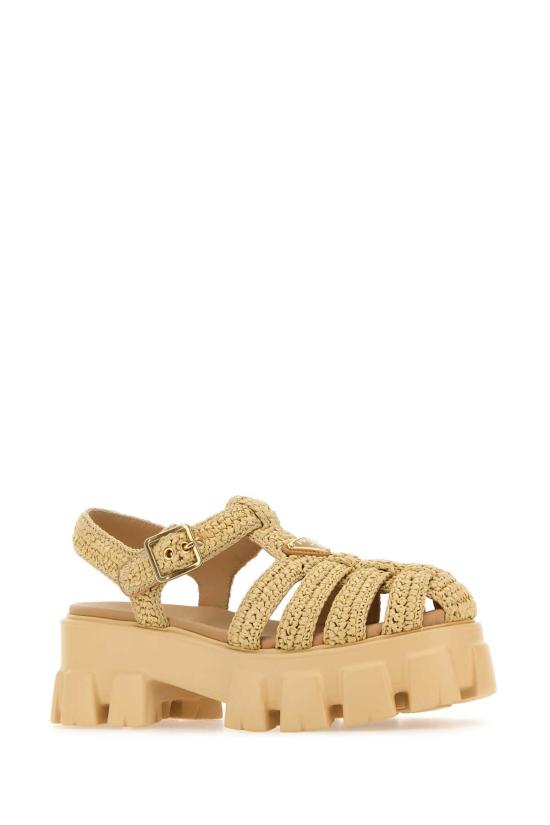 25SS 프라다 샌들 1X138NF0553L8W F0018 BEIGE O TAN - PRADA