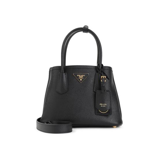 25SS 프라다 두블레 사피아노 가죽 백 1BG443VXOG2A4A F0002 BLACK