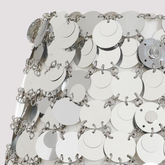 25SS 파코라반 미디 스커트 19EIJU010PS0133 P040 SILVER - PACO RABANNE