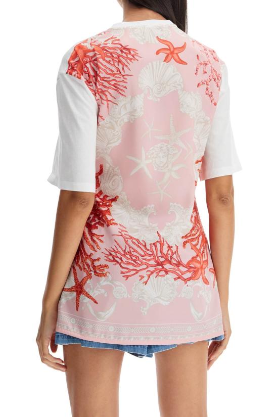 24FW 베르사체 반팔 티셔츠 10113201A11605 2W070 WHITE - VERSACE