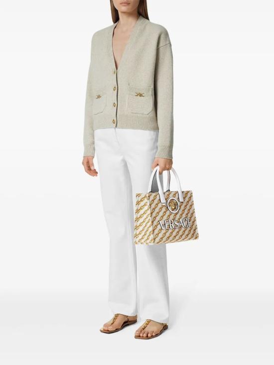 25SS 베르사체 La Medusa 라 메두사 캔버스 토트백 10058611A13568 5W73V PRINTED - VERSACE