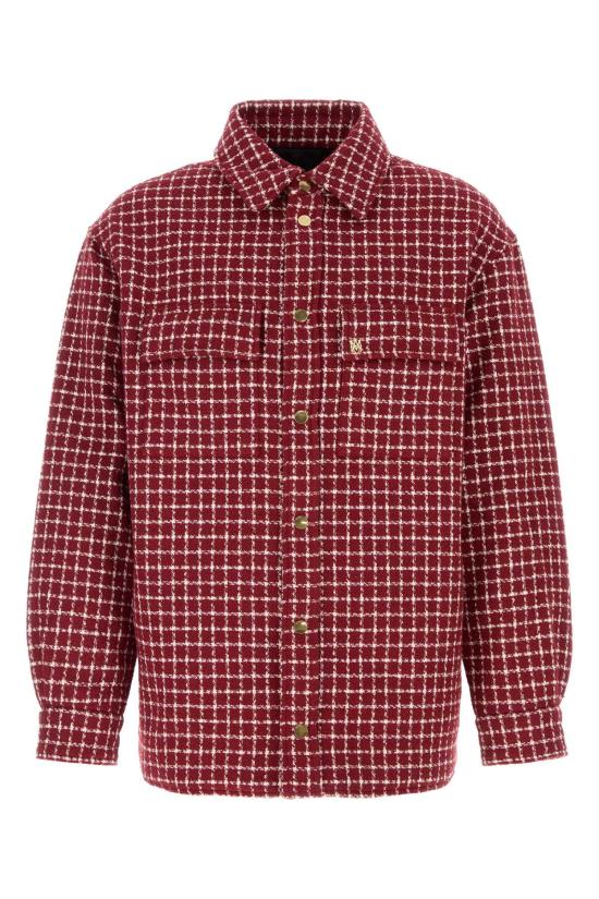 25SS 아미리 자켓 AMSTOS1022 DEEPRED CHECKED