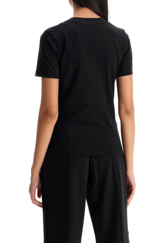 24FW 몽클레어 크리스탈 로고 티셔츠  8C00017829FB 999 BLACK - MONCLER