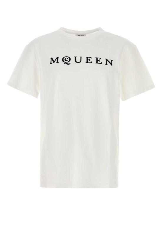 25SS 알렉산더 맥퀸 반팔 티셔츠 828420QTADD 909 WHITE