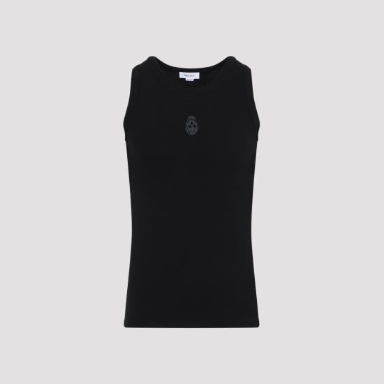 25SS 알렉산더 맥퀸 민소매 티셔츠 815098QXAA9 1000 BLACK - ALEXANDER MCQUEEN