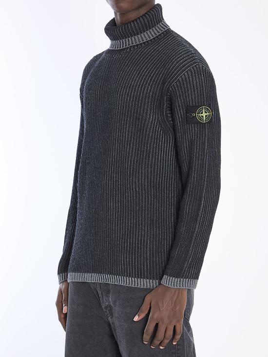 25SS 스톤 아일랜드 터틀넥 8115551C1 V0M65 BLACK - STONE ISLAND