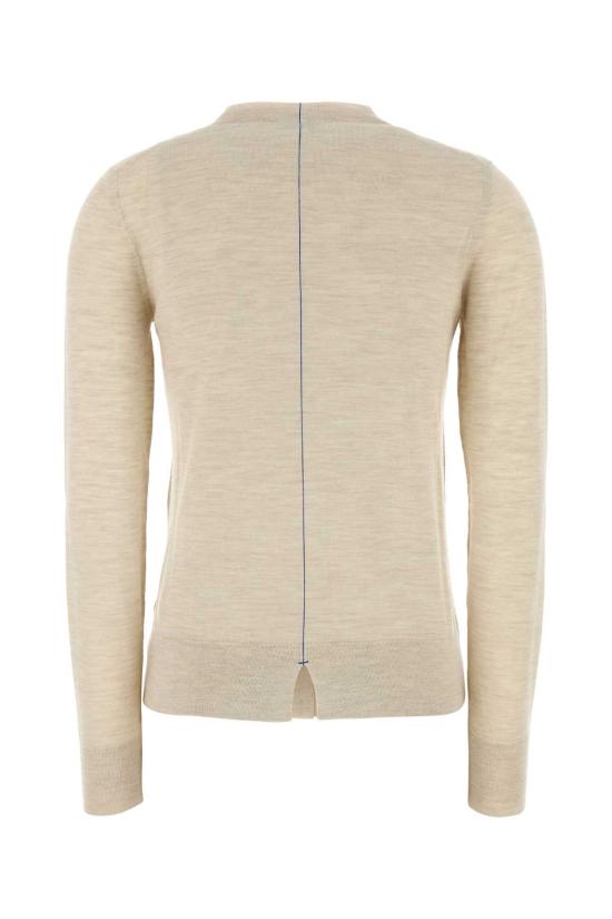 25SS 버버리 쉴드 로고 자수 울 가디건  8103104 A4186 BEIGE O TAN - BURBERRY