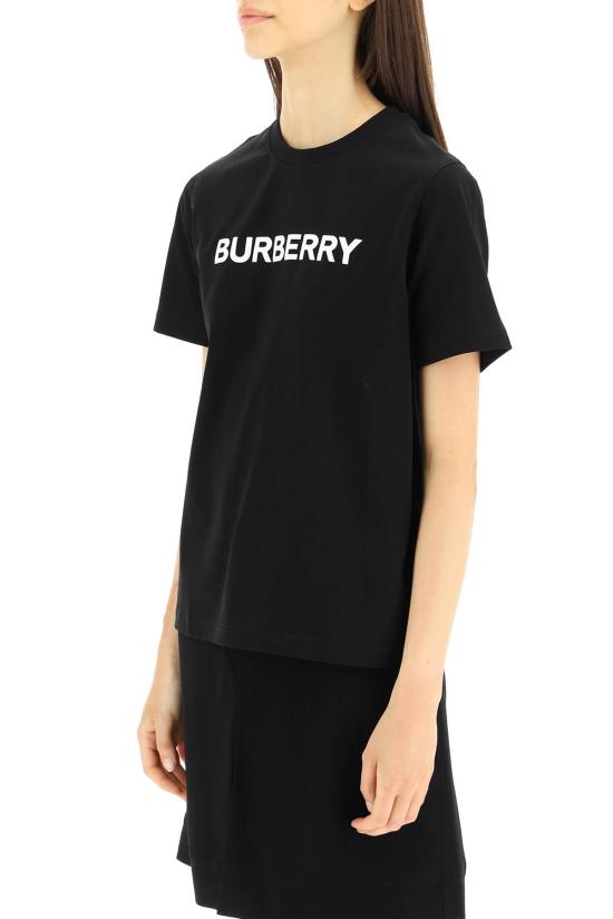 25SS 버버리 로고 코튼 티셔츠 8080324 A1189 BLACK - BURBERRY