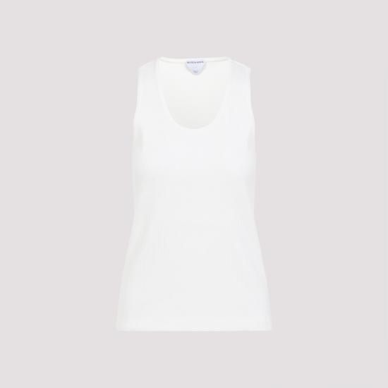 25SS 보테가베네타 민소매 티셔츠 789616V3Z60 9071 WHITE - BOTTEGA VENETA