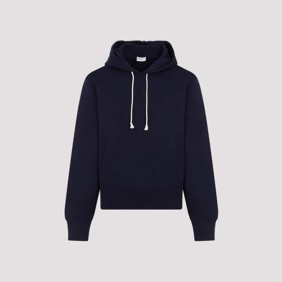 25SS 생로랑 카산드라 자수 코튼 후드 778464Y36SW 4140 BLUE - SAINT LAURENT