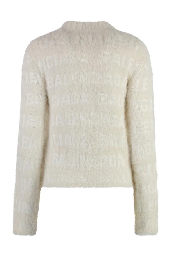 24FW 발렌시아가 스웨터 769027T6230 9002 WHITE - BALENCIAGA