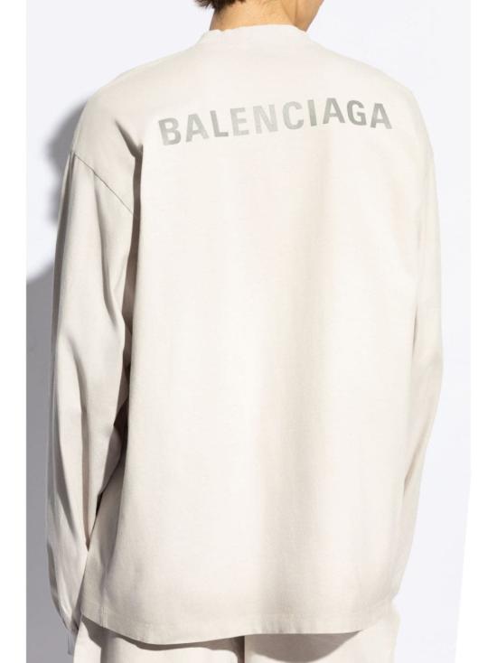 24FW 발렌시아가 긴팔 티셔츠 744449TQVN1 9016 WHITE - BALENCIAGA