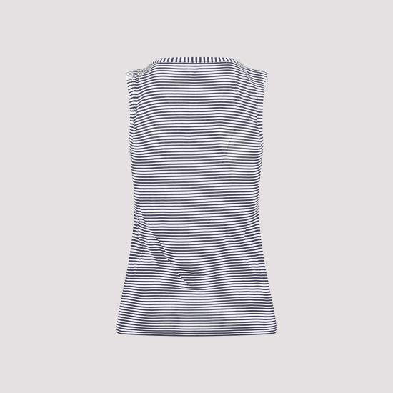  보테가베네타 민소매 티셔츠 730445V2PM0 4096 STRIPPED - BOTTEGA VENETA