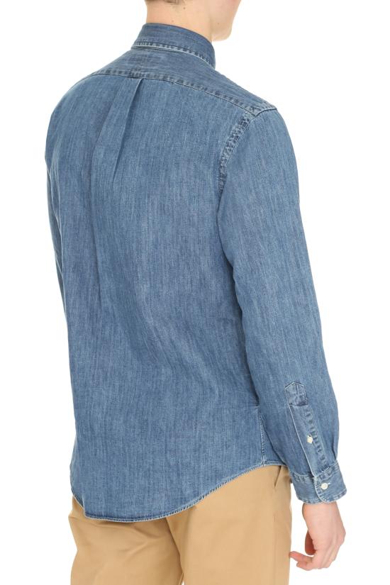  폴로 랄프로렌 포니로고 자수 데님 셔츠 710792043 001 BLUE - POLO RALPH LAUREN