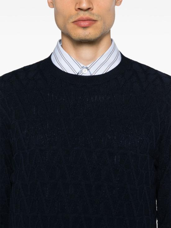 24FW 발렌티노 가라바니 스웨터 5V3KC30IAC8 ZDL BLUE - VALENTINO GARAVANI