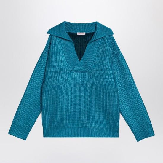  발렌티노 가라바니 스웨터 5V0KC31FAH6 575 LIGHT BLUE