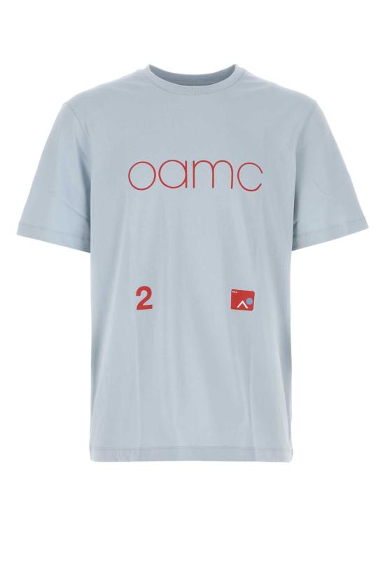  오에이엠씨 반팔 티셔츠 23E28OAJ10COT00744 462 LIGHT BLUE
