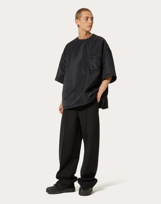  발렌티노 가라바니 반팔 티셔츠 1V0CJI207TV 0NO BLACK - VALENTINO GARAVANI