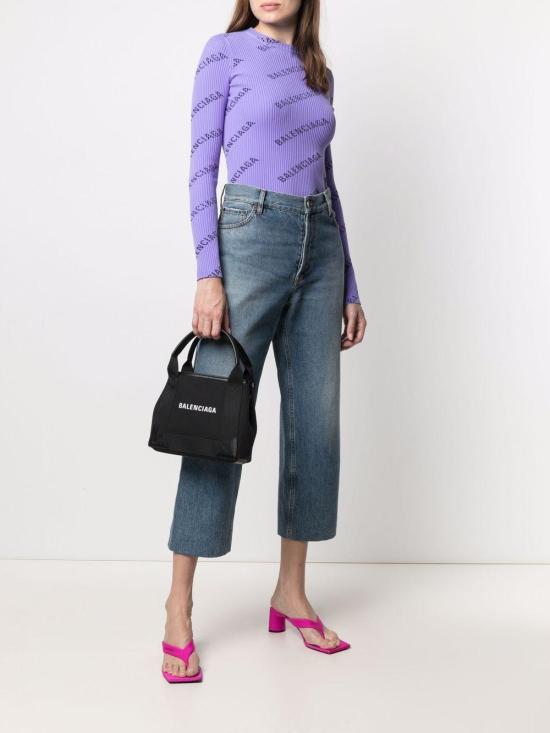 25FW 발렌시아가 NAVY 카바스 XS 백 3903462HH3N 1000 BLACK - BALENCIAGA