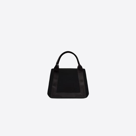 25FW 발렌시아가 NAVY 스몰 카바스백 3399332HH3N 1000 BLACK - BALENCIAGA
