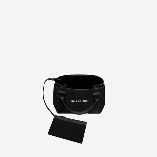 25FW 발렌시아가 NAVY 스몰 카바스백 3399332HH3N 1000 BLACK - BALENCIAGA